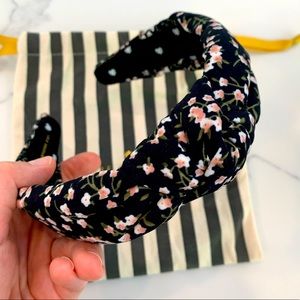 Lele Sadoughi Black Floral Headband